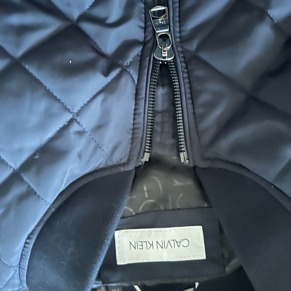 Calvin Klein Dark Blue Quilted Jacket - Picture 3 of 3